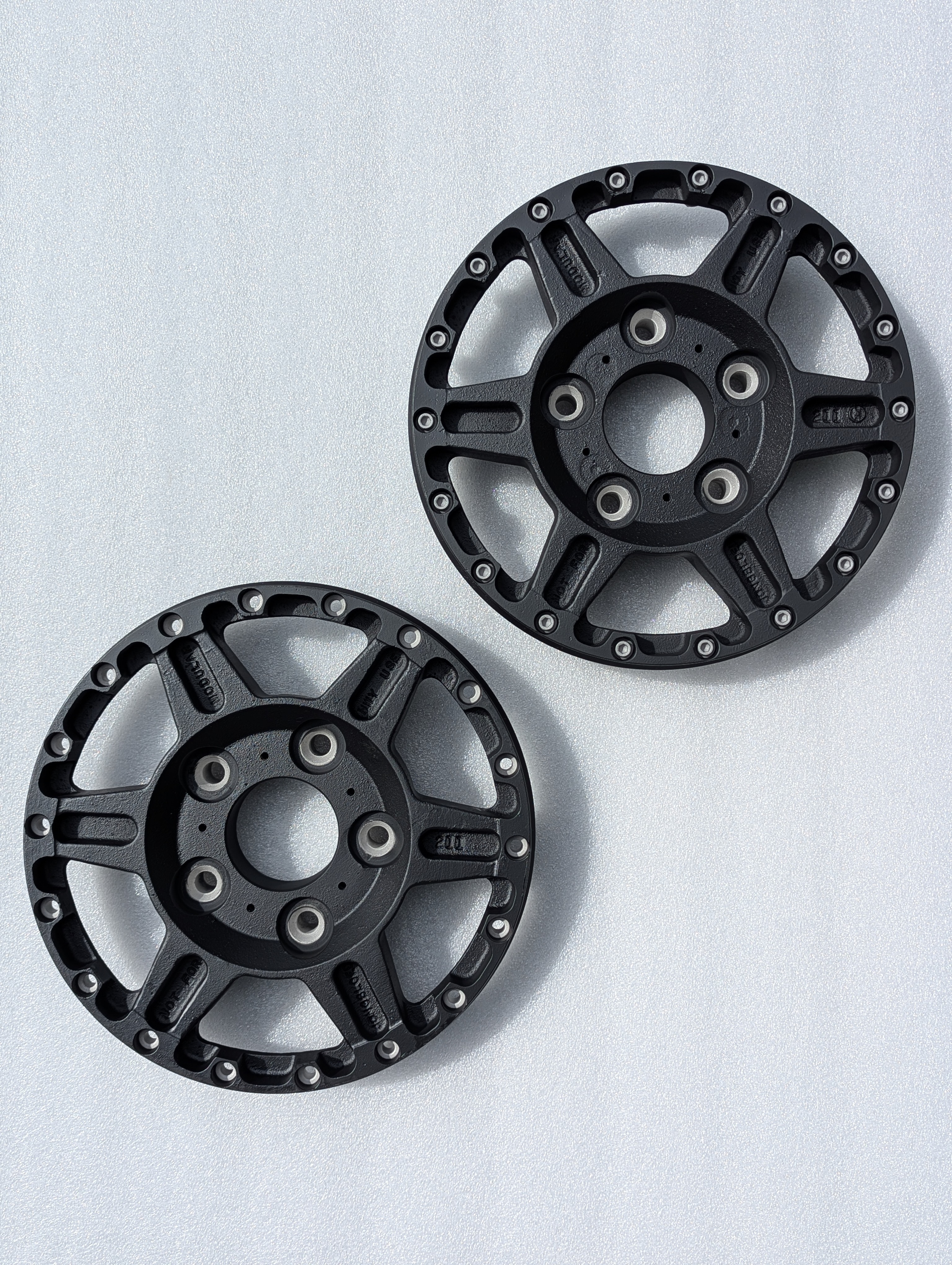 Certified Cerakote ceramic coating on Factory Corvette racecar magnesium wheels in carbon black finish by Carbon Cavalry in Seattle