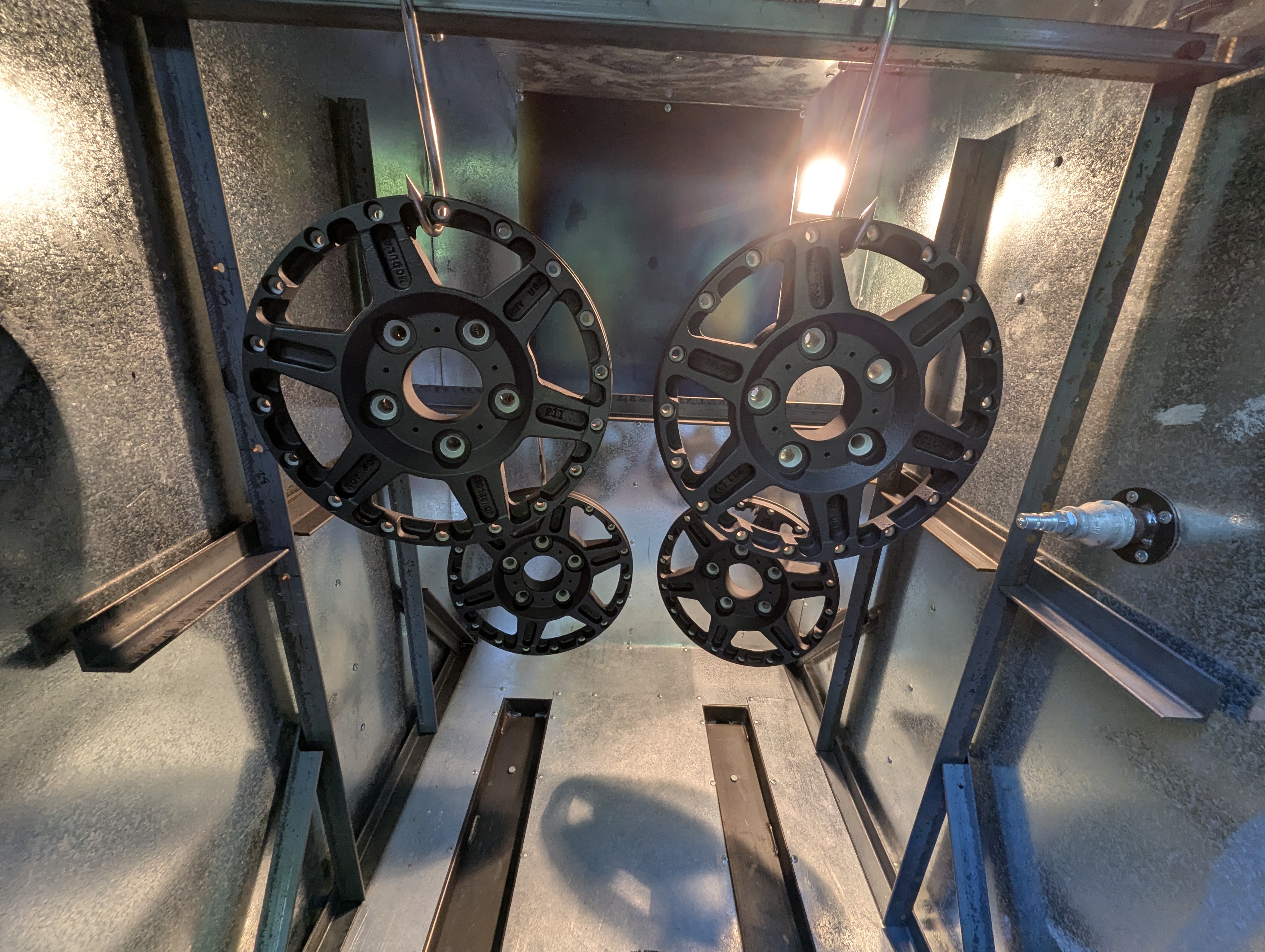 Carbon fiber manufacturing process step 3 - Composite fabrication and finished custom carbon fiber parts manufactured in-house in Seattle